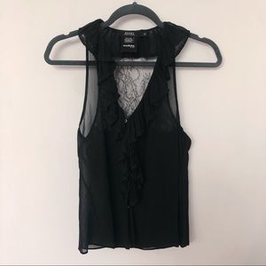 Rugby Ralph Lauren 100% Silk ruffle top - 0/XS